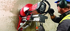 Эксплуатация установки алмазного бурения Hilti DD 250