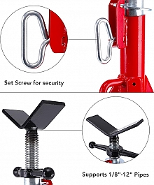 Характеристики V-образных складных регулируемых опор для труб Remmers Atlant 1/8-12