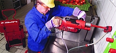 Использование установки алмазного бурения Hilti DD EC-1