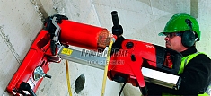 Использование водяного коллектора кольца Hilti DD-WC-ML